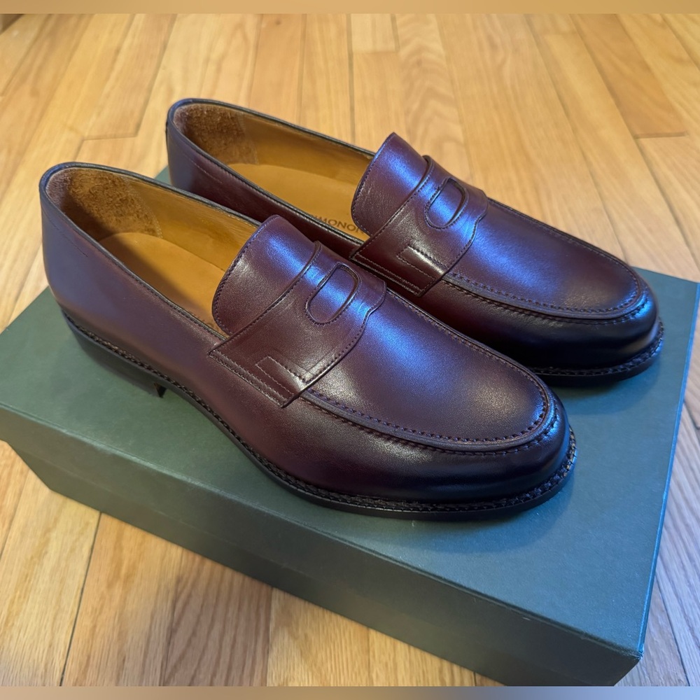 Beckett Simonon Dark Burgundy Roy Loafers US7